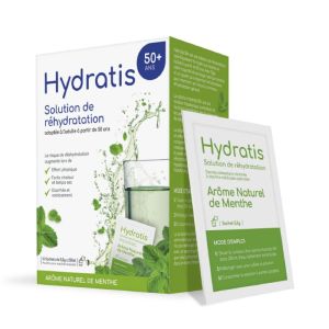 HYDRATIS 50+ Ans Menthe Sachet 16x 5.5g - Solution de Ré-hydratation