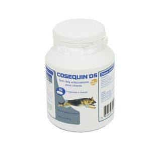 COSEQUIN DS Chiens 40 Comprimés à Croquer - Soin des Articulations (Arthrose, Mobilité)