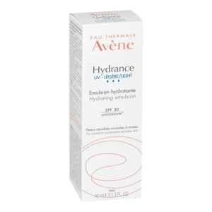 AVENE HYDRANCE UV Légère - Emulsion Hydratante SPF30 40ml - Peaux Sensibles Normales à Mixtes