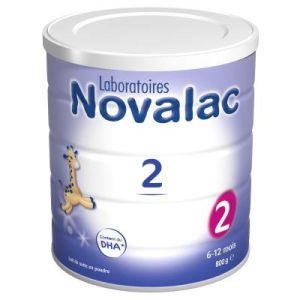 NOVALAC 2 800g - Lait 2ème Age en Poudre - Nourrisson de 6 à 12 mois