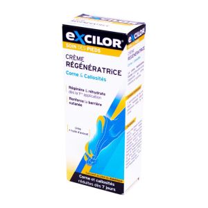 EXCILOR Soin des Pieds Crème Régénératrice Corne et Callosités - Soin Podologique -T/50ml