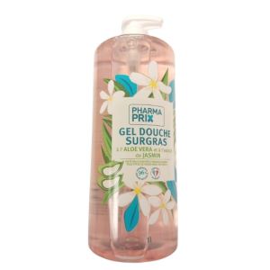 PHARMACTIV / PHARMAPRIX - Gel douche surgras à l'aloe vera et extrait de Jasmin -  Fl/1L