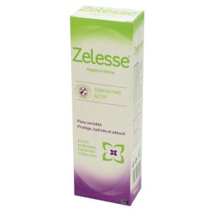 ZELESSE Hygiène Intime - Soin Actif Lavant pour Usage Intime - Aloe Vera, Bardane, Camomille - 250ml