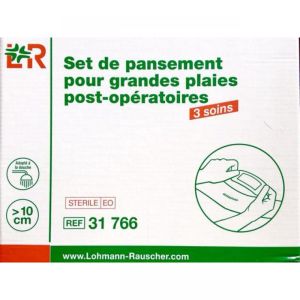 Set de Pansement pour Grandes Plaies Post Opératoires Suturées non Infectées - Set de Permettant 3 S