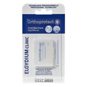 ELGYDIUM CLINIC Orthoprotect 7 Bandes de Cire Orthodontique - Protection contre les Blessures des Bagues Orthodontiques