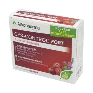 CYS CONTROL Fort avec Microbiotiques 10 Sachets + 5 Sticks à Diluer - Confort Urinaire