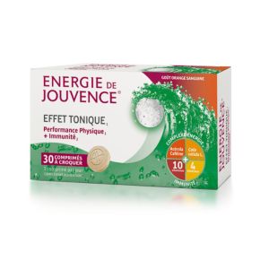 ENERGIE DE JOUVENCE 30 Comprimés à Croquer - Effet Tonique, Performance Physique, Immunité