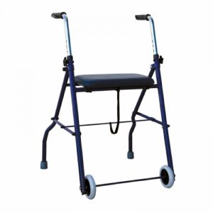 BETTERLIFE le Rollator 2 Roues Pliant Réglable en Hauteur - Poignées Ergonomiques Antidérapantes