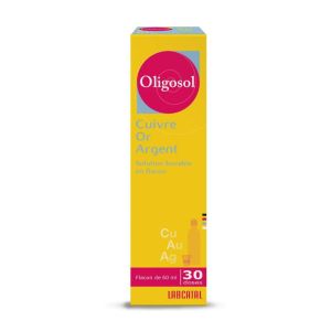 Oligosol Cuivre-Or-Argent, solution buvable - Flacon-doses 60ml