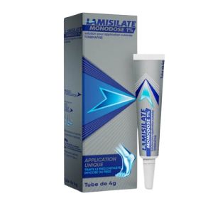 Lamisilate Monodose 1%, solution cutanée - Tube 4 g