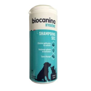 BIOCANINA HYGIENE Shampooing Sec Sans Rinçage pour Chiens et Chats 75g