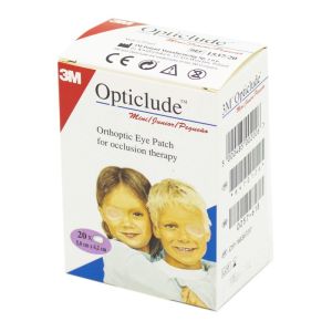 OPTICLUDE MINI JUNIOR 5 x 6.2 cm - Pansement Orthoptique Occlusif - Bte/20 - 3M SANTE