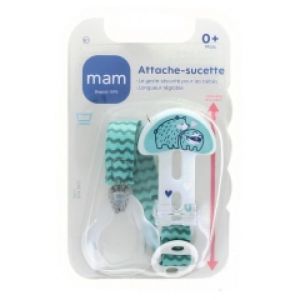 MAM Attache Sucette Décor pour Sucette avec ou sans Anneau  Tous Ages  Référence 61  Bte/1