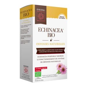 DAYANG ECHINACEA BIO 15 Gélules Végétales - Complément Alimentaire Défenses Naturelles