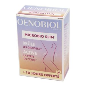 OENOBIOL MINCEUR Microbio Slim 60 + 20 Gélules - Brûle les Graisses, Active la Perte de Poids