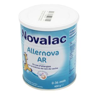 ALLERNOVA AR 400g - Lait pour Nourrissons de 0 à 36 Mois - Allergie au Lait de Vache, Régurgitations