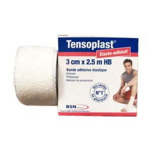 BSN MEDICAL - TENSOPLAST 8cm x 2.5m HB Elasto Adhésive - Bande Adhésiv