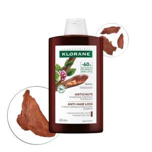 KLORANE à la QUININE et EDELWEISS Bio 400ml - Shampooing pour Cheveux Fatigués - Fl/400 ml - 3282770141283
