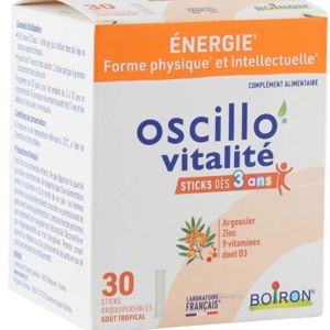 BOIRON OSCILLO VITALITE complément alimentaire 30 sticks