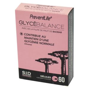 PREVENTLIFE GLYCEBALANCE - Complément Alimentaire Contribuant au Maintien d' une Glycémie Normale -