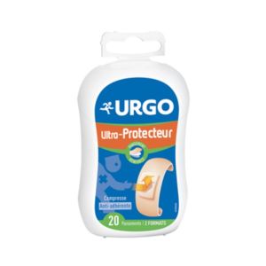 URGO ULTRA PROTECTEUR 20 Pansements - 2 Formats : 16x (2 x 7.2 cm) + 4x (3.4 x 7.2 cm)
