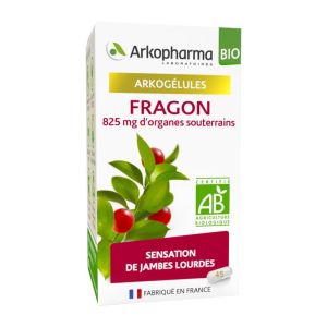 ARKOGELULES BIO Fragon 825mg d' Organes Souterrains - Bte/45 - Sensation de Jambes Lourdes