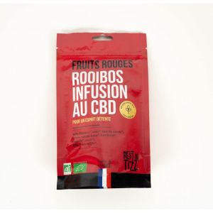 REST IN TIZZ Infusion au CBD Bio Rooibos Fruits Rouges 50g