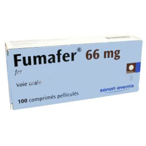 FUMAFER 66 mg, 100 comprimés pelliculés
