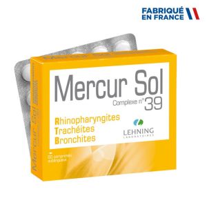 Lehning Mercur Sol Complexe N°39 Rhinopharyngites- 60 comprimés