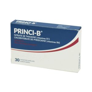 Princi B Vitamines B1 et B6, comprimés - Boite de 30