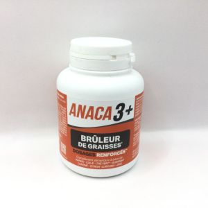 ANACA 3+ Brûleur de Graisses - Dosages Renforcés - Papaye, Cola, Thé Vert, Guarana, Zinc - Bte/120