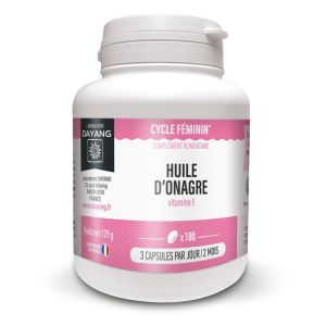 DAYANG HUILE D' ONAGRE 180 Capsules - Cycle Féminin