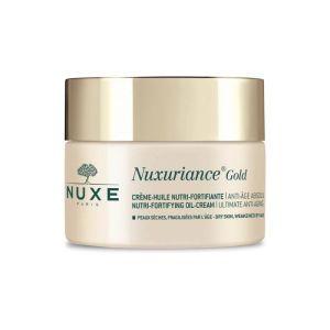 NUXE Nuxuriance Gold Crème Huile Nutri Fortifiante Anti Age Absolu - Peaux Sèches Fragilisées - 50ml-3264680015908