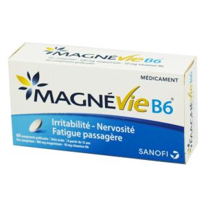 MagnéVie B6 100 mg/10 mg, 60 comprimés pelliculés