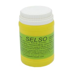 SELSO 15 Sachets de 2g - Préparation pour Soluté Nasal - Recharge pour Appareil Rhino Laveur