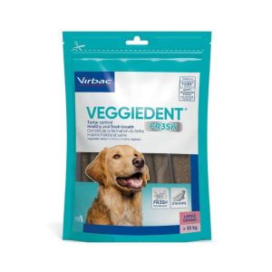 VEGGIEDENT Fresh L Chien +30kg - Lamelles à Mâcher - Mauvaise Haleine, Tartre