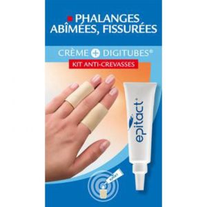 EPITACT Kit anti crevasses - Phalanges Abîmées Fissurées  - T/10ml + 2 Digitubes taille S