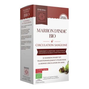 DAYANG MARRON D' INDE BIO 15 Gélules Végétales - Complément Alimentaire Circulation Sanguine