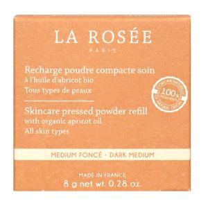 La Rosée Recharge poudre compacte huile abricot soin Dark Medium n°03 8g