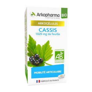 ARKOGELULES BIO Cassis 1020mg de Feuille - Bte/45 - Mobilité Articulaire