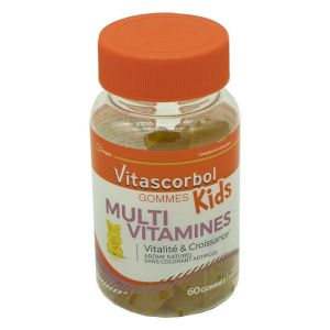 VITASCORBOL KIDS Gommes Multivitamines Bte/60 - Vitalité et Croissance