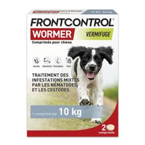 BOEHRINGER INGELHEIM - Frontcontrol Wormer vermifuge -2 Comprimés pour chiens