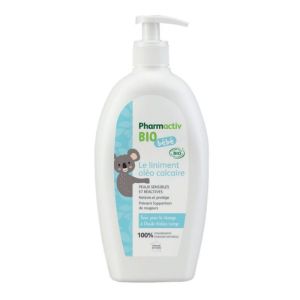 PHARMACTIV BIO BEBE Le Liniment Oléo Calcaire 500ml - Peaux Sensibles, Réactives du Siège