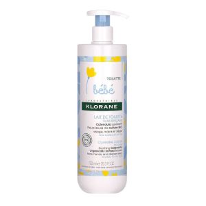 Klorane bébé Lait de toilette bébé sans rinçage 750ml