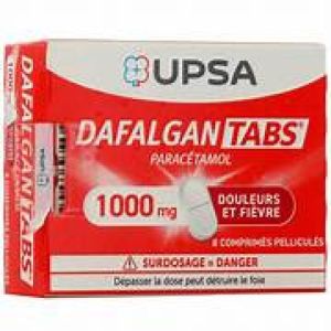 DafalganTabs 1000 mg, 8 comprimés pelliculés