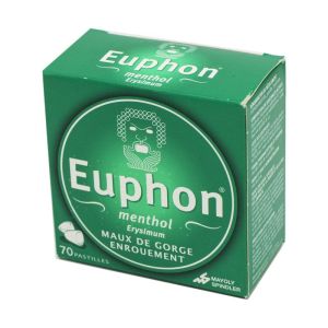 Euphon pastilles Menthol - Boite de 70