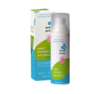 SOS AROMA Défenses Naturelles Spray 100ml - Aux Huiles Essentielles 100% Pures et Naturelles