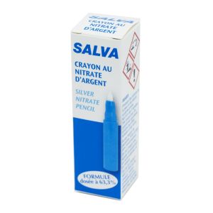 SALVA Crayon au Nitrate d' Argent - Traitement Local des Verrues et des Plaies Bourgeonnantes - Form