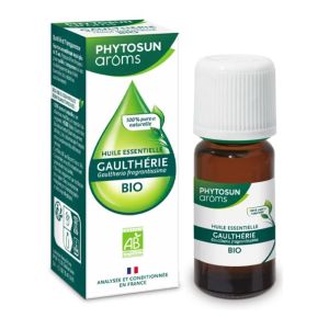 Huile Essentielle Bio GAULTHERIE - Gaultheria fragrantissima - Fl/10ml - PHYTOSUN AROMS