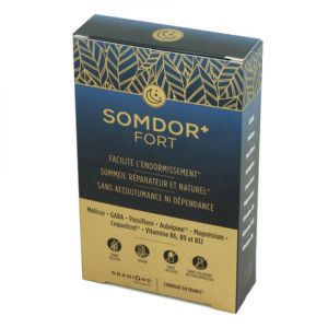 SOMDOR+ Fort 30 Comprimés - Endormissement, Sommeil Réparateur